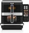Saachi 12L Dual Zone Air Fryer NL-AF-4797D-BK, 7L+5L Triple Stack, 12 Presets, Touchscreen, Viewing Window &amp; Light, Oil-Free Cooking, 2800W, Non-Stick, Stainless Steel