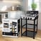Saachi FlameMaster 4-Burner Gas Stove &ndash; Whirlwind Technology, Effortless Cleaning, Maximum Efficiency NL-GAS-5256-BK