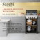 Saachi FlameMaster 4-Burner Gas Stove &ndash; Whirlwind Technology, Effortless Cleaning, Maximum Efficiency NL-GAS-5256-BK