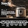 Saachi 4-Litres Electric Pressure Cooker NL-PC-5304-BK with LED Display, 10 Cooking Programs, Stainless Steel Housing and Non-Stick Inner Pot