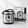 Saachi 8-Litres Electric Pressure Cooker NL-PC-5308, 10 Multi-Cooking Programs, LED Display, 24H Timer, Non-Stick Inner Pot, Stainless Steel Multi Cooker