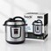 Saachi 4-Litres Electric Pressure Cooker NL-PC-5304-BK with LED Display, 10 Cooking Programs, Stainless Steel Housing and Non-Stick Inner Pot