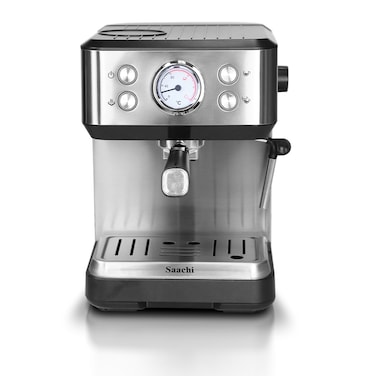 Saachi 20-Bar Espresso Coffee Maker NL-COF-7075, Single/Double Cup, 1.6L Water Tank, Adjustable Steam, Milk Frother &amp; Hot Water Function