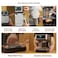 Saachi 20-Bar Espresso Coffee Maker NL-COF-7076D with Digital Touch Display, Single &amp; Double Cup Brewing, 1.6L Water Tank, Adjustable Steam Speed, Milk Frother &amp; Stainless-Steel Body