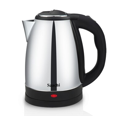 Saachi 1.5L Stainless Steel Electric Kettle - Rapid Boil, Overheat Protection, and Auto Shut-off NL-KT-7769-BK