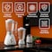 Saachi 3-in-1 Blender NL-BL-4414-WH, 550W, 1.8L Plastic Jar + 1.5L Glass Jar, Grinder Mill, 4-Speed Control, Stainless Steel Blades, Auto Clean, Safety Lock, Multi-Function Blender