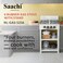 Saachi FlameMaster 4-Burner Gas Stove &ndash; Whirlwind Technology, Effortless Cleaning, Maximum Efficiency NL-GAS-5256-WH