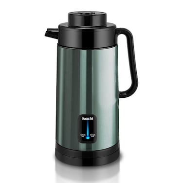 Saachi 3.0L Stainless Steel Electric Kettle with Smart Chip, Auto Boil &amp; 10-Hour Keep Warm NL-KT-7771-GN