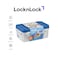 LocknLock To Go 3-in-1 Lunchbox (Blue) - BPA-Free, Airtight Container with Cutlery for On-the-Go Meals