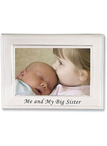 Lawrence Frames Big Sister Silver Plated 6x4 Picture Frame - Me And My Big Sister Design