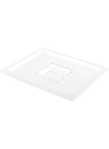 Cold Food Pan Lid - Plastic Cold Food Storage Container Lid - 1/2 Size - Clear - 1Ct Box - Met Lux - Restaurantware Rwt0070