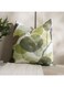 Home Lunaria Printed Filled Cushion 50x50cm-Green