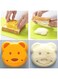 ELECDON Bear Shape Sandwich Mould Cutter Bread Sandwich Shapers Maker for Kids DIY Picnic Kitchen Mould Rice Mould Onigiri Sandwich Cutter and Sealer for Kids Bear Shape Decruster Sandwich Maker