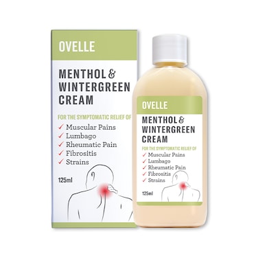 Ovelle, Menthol &amp; Wintergreen Cream, 125 ml