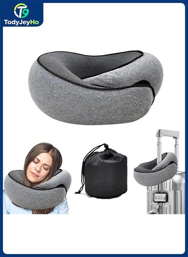 2025 New Neck Pillow, Travel Neck Pillow, Aircraft Memory Foam Travel Neck Pillow(Dark Gray)
