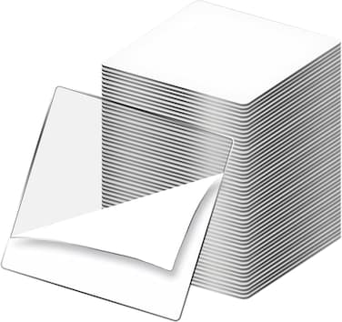 Marrkhor 50Pcs Acrylic Waterproof Removable Tape, Double-sided Strong Adhesive, for Indoor and Outdoor, Office Wall Decoration, DIY Crafts, Car Glass Decoration