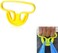 Marrkhor 2 Pcs Yellow Plastic Portable Shopping Bag Hanger Hook Holder