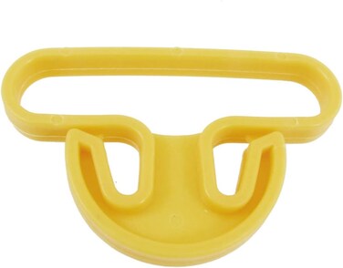 Marrkhor 2 Pcs Yellow Plastic Portable Shopping Bag Hanger Hook Holder