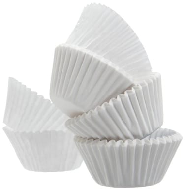 Marrkhor Wraps Paper, White, Mini Baking Cups, 400 Count