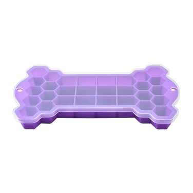 Marrkhor 1-Piece Bone-shaped Silicone Ice Tray Mold With Removable Lid
