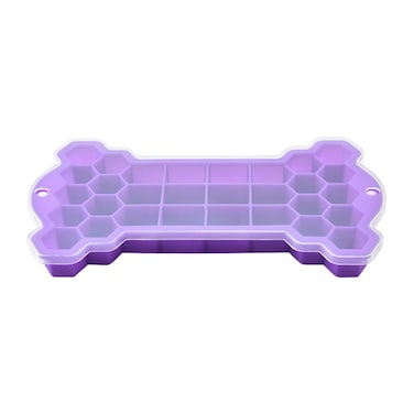 Marrkhor 3-Piece Bone-shaped Silicone Ice Tray Mold With Removable Lid