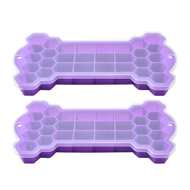 Marrkhor 1-Piece Bone-shaped Silicone Ice Tray Mold With Removable Lid