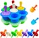 Marrkhor Mini Silicone Pop Molds,7-cavity DIY Ice Popsicle Mold With Sticks