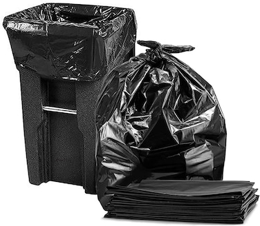 Marrkhor 50-Piece Large Trash Bags Plastics Garbage Bags