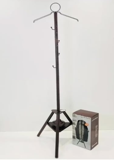 Marrkhor Traditional Clothes Steamer And Stand For Steaming Clothes With Incense Burner Black