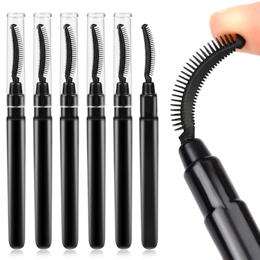 Marrkhor 12-Piece silicone eyelash brush eyebrow comb Blue &amp; Black