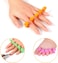 Marrkhor 4-Piece Soft Foam Pedicure Toe Separators Blue