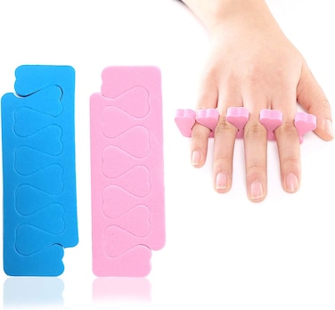 Marrkhor 4-Piece Soft Foam Pedicure Toe Separators Blue
