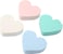 Marrkhor 8-Piece Heart Shaped Beauty Makeup Sponge Facial Makeup Blender Puff Cosmetic Tool, for Home, Gift Multicolor
