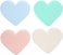 Marrkhor 8-Piece Heart Shaped Beauty Makeup Sponge Facial Makeup Blender Puff Cosmetic Tool, for Home, Gift Multicolor