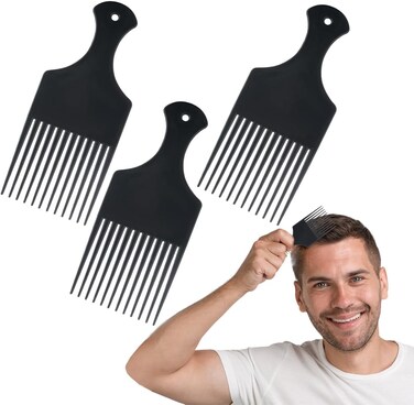 Marrkhor 3-Piece Hair Comb Non-Slip Styling Comb Straight Hair Comb Curly Hairstyles Barber Tool for Men and Women