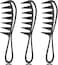 Marrkhor 3-Piece Wide Tooth Shark Combs, Salon Large Teeth Shark Combs Curly Hair Salon Barber Comb, Afro Comb Curl Comb Hairstyle Comb Salon Hairdressing Comb for Hair Styling