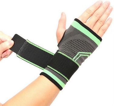 Marrkhor Wrist Wrap Sport Wrist Support Brace With Elastic Bandage Compress For Fitness Gym Weightlifting Hand Palm Protector-Large