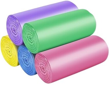 Marrkhor 5-Rolls, 330 Gallon Garbage Bags 45cm X50cm MultiColors