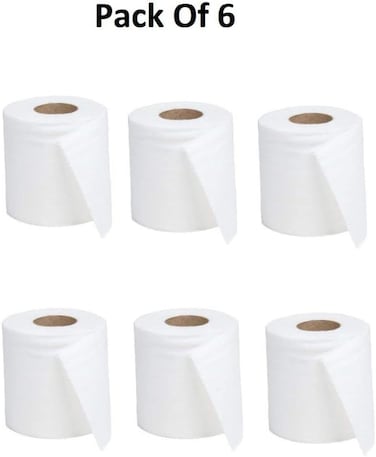 Marrkhor 6-Piece Toilet Paper Household Bath Roll