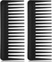 Marrkhor 2-Piece Hair Comb Wide Tooth Comb for Curly Hair, Detangling Combs without Handle Shampoo Hairdressing Combs