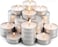 Markhor 100-Piece Tea Lights Candles, White Smokeless Dripless Long Lasting Tea Light Candles, Tea Candles for Weddings Party, Home Decorative Tea Lights