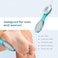 Marrkhor 4 In 1 Multi Use Pedicure and Manicure Paddle Brush Kit Tool, Cleanse, Scrub, File and Buff; for Feet, Hand, Toes, Nails Cleaning Brush
