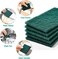 Marrkhor 5-Piece Heavy Duty Scour Pads Sponge Dish Scrubber Non-Scratch Green Reusable Household Scrub Pads for Kitchen and Dish Cleaning Tool