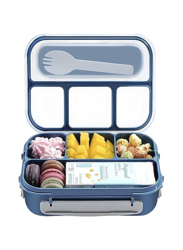 Premium Bento Lunch Box - 1300ML, 5 Compartments, Leak-Proof, BPA-Free, Microwave &amp; Dishwasher Safe, for Adults &amp; Kids