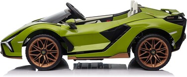 Lovely Baby Lamborghini Battery-Operated Powered Riding Car LB 6988EL for Kids, Remote-Control, Music &amp; Lights, Age 1-6 Yrs - Green