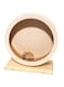 DOOKOO Hamster Wooden Silent Wheel, Small Animal Exercise Wheel Accessories, Quiet Spinner Hamster Running Wheels Toys for Hamsters,Gerbils and Other Small Pets (L)