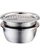Dubai Gallery Stainless Steel Kitchen Basin Grater With Lid Silver AMZ-N49809270A