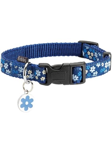 Bobby Flower Collar, Size 20, Blue