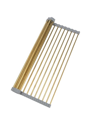 Snailhouse Dish Drying Rack, Stainless Steel, Gold (17.8 x 11.8 in)