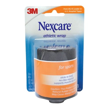 3M Nexcare Athletic Wrap Black 3 inch x 2.2 yards